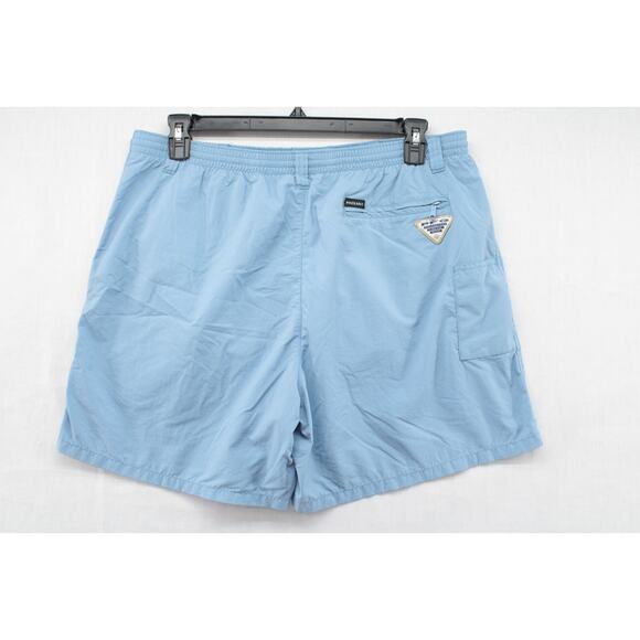 Columbia PFG Mesh Lined Swim Trunks Men's Large Packable Blue Nylon Fishing - Picture 4 of 11